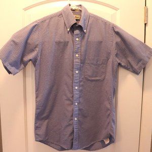 L.L. Bean Short Sleeve, Button-Down Oxford Shirt. Men's Size M, Neck Size 15